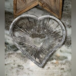 Mikasa Icicles Lead Crystal Heart Dish